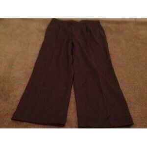 Alan Lebow for Hartz & Co Men's Dress Pants Slacks Size 37 Regular Brown